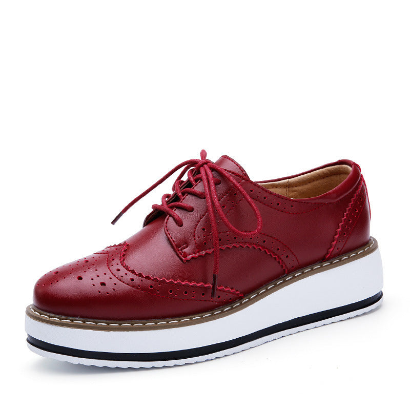 Lace-up Flats British Style Shoes