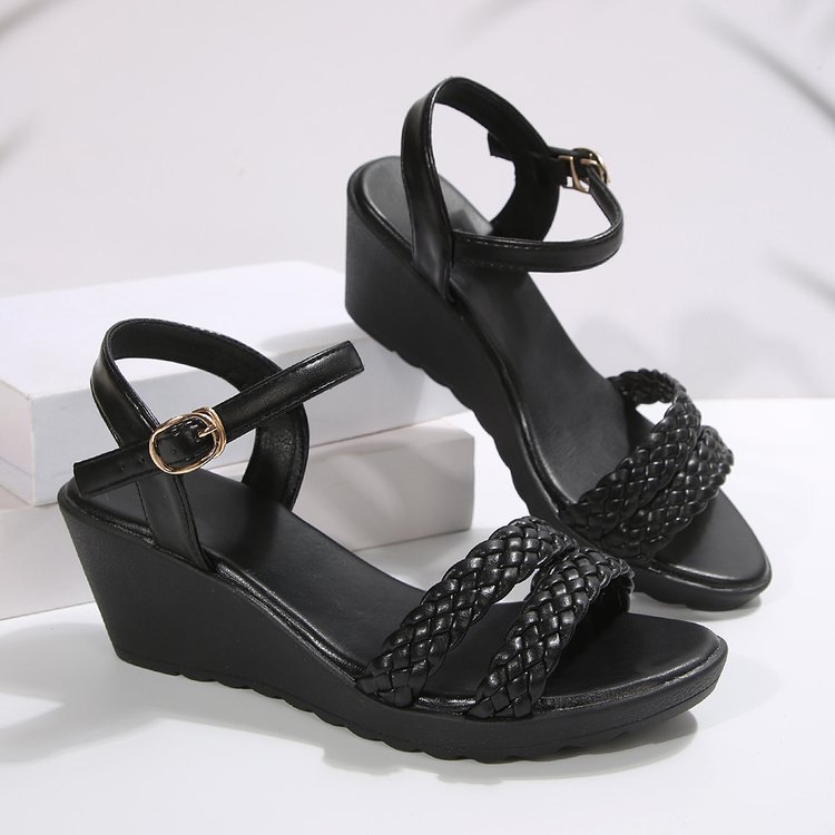 Wedge High-heeled Strap Sandals