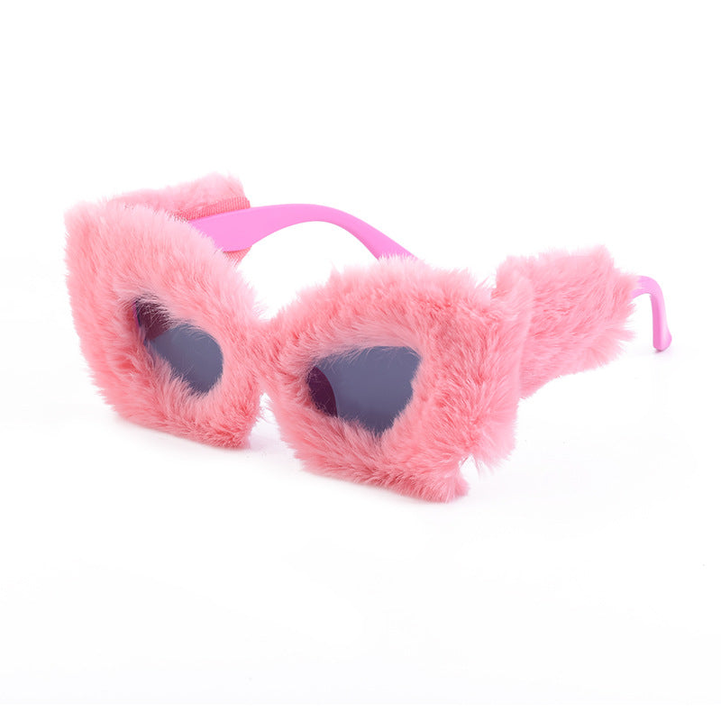 Plush Cat Eye Sunglasses