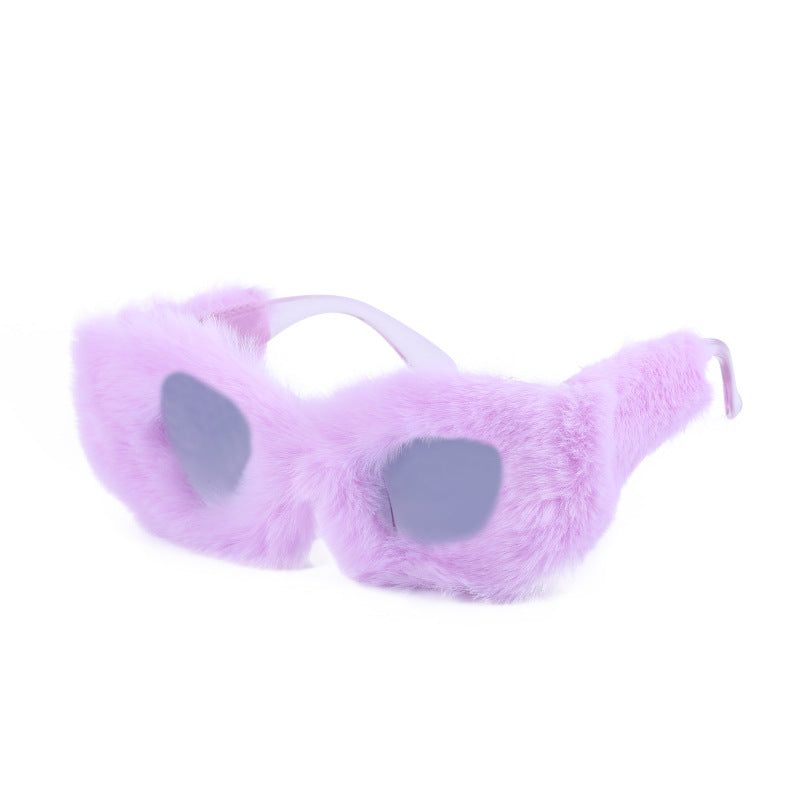 Plush Cat Eye Sunglasses