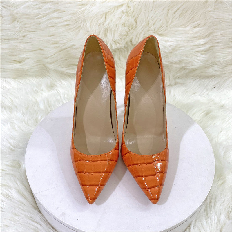 Pointed Stiletto Low-cut High Heels