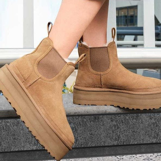 Thick Soled Classic Plush Warm Cotton Boots