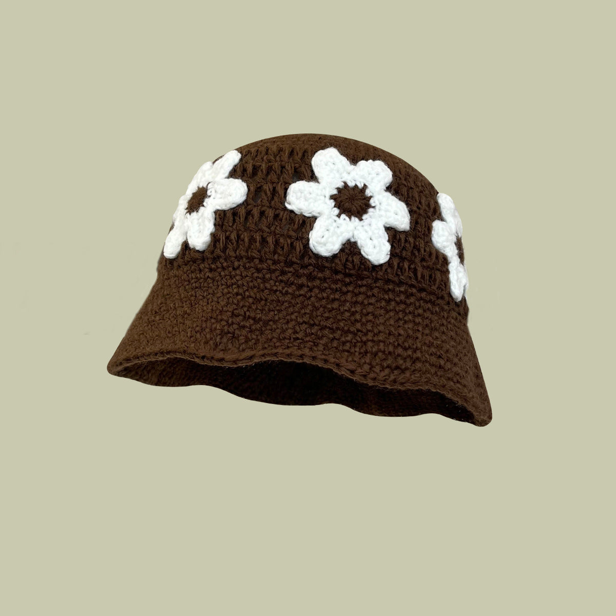 Handmade Crocheted Flower Bucket Hats