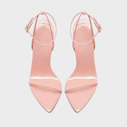 Ankle Strap Pointed Toe Rome Stiletto Heel Sandals