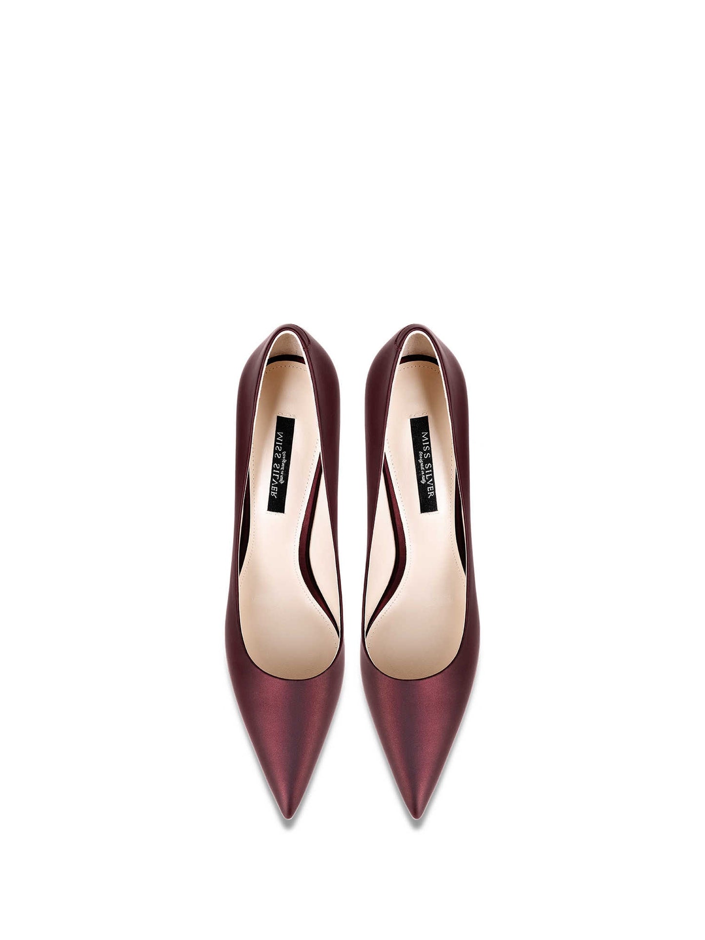 Pointed High Stiletto Heel Leather Pumps