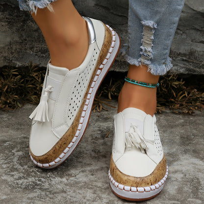 Tassel Round Toe Flat Shoes