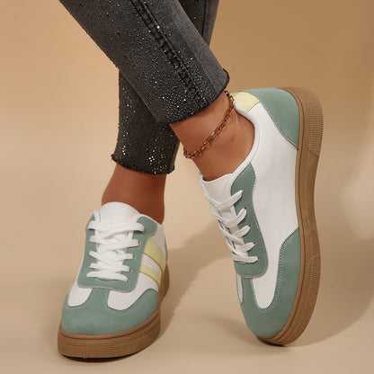 Retro Sports Suede Lace-Up Sneakers