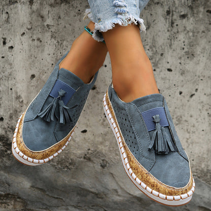Tassel Round Toe Flat Shoes