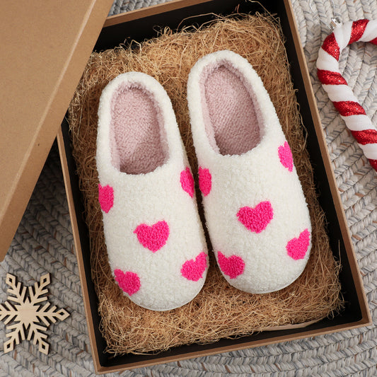 Valentine's Day Love Cotton Slippers