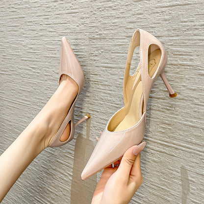 Low-Cut Out Stiletto Heels