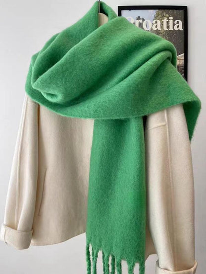 Wool Solid Color Comfortable High Quality Scarf