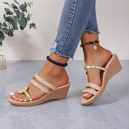 Casual Wedge Platform Slippers