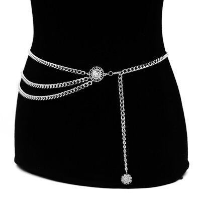 Coin Pendant Body Waist Chain